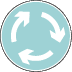 Mini-roundabout logo